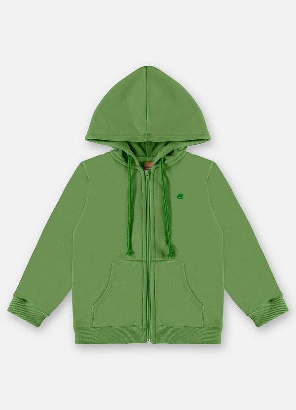 Jaqueta em Moletom Infantil Menino Verde