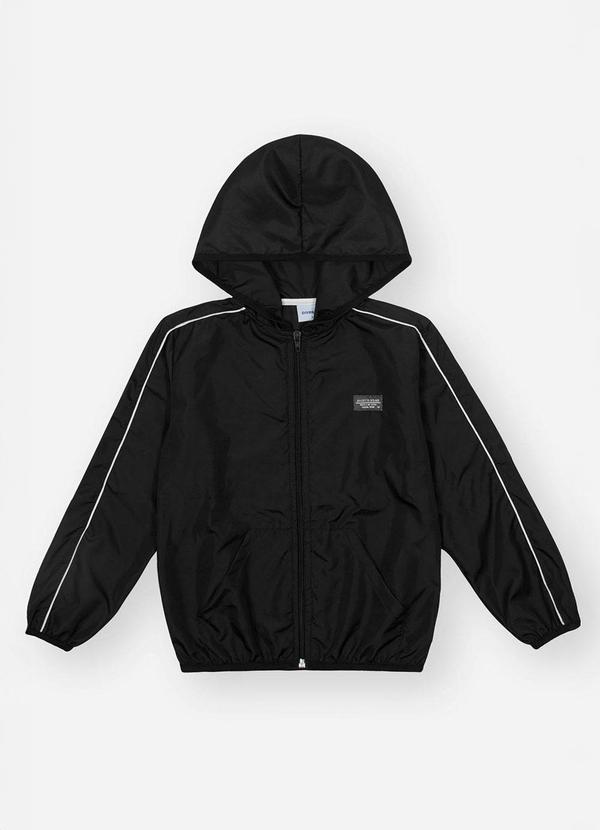 Jaqueta em Nylon Infantil Menino Preto