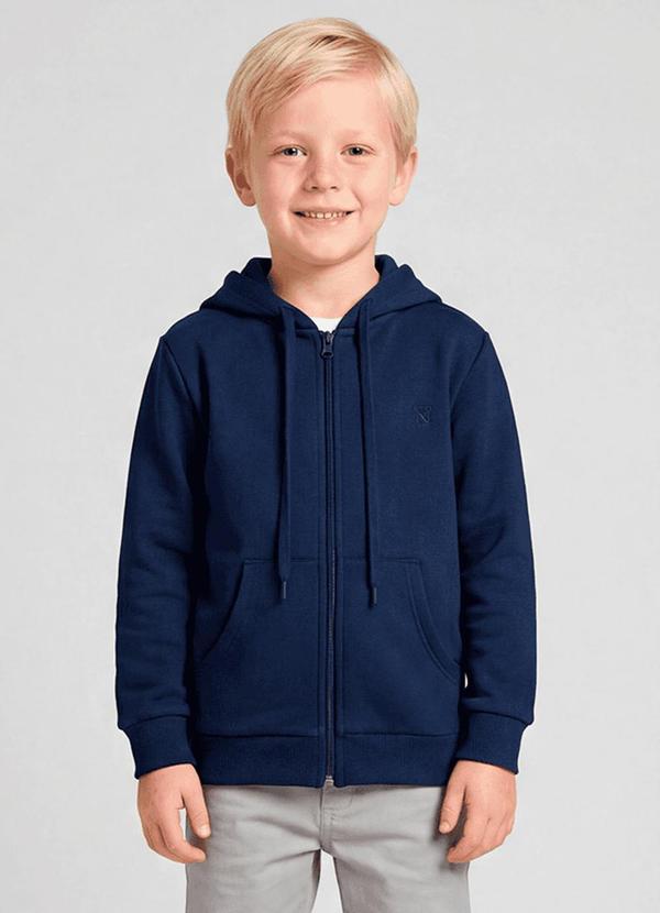 Jaqueta Infantil com Capuz Azul