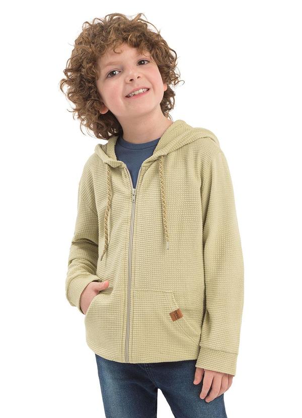 Jaqueta Infantil com Capuz Bege