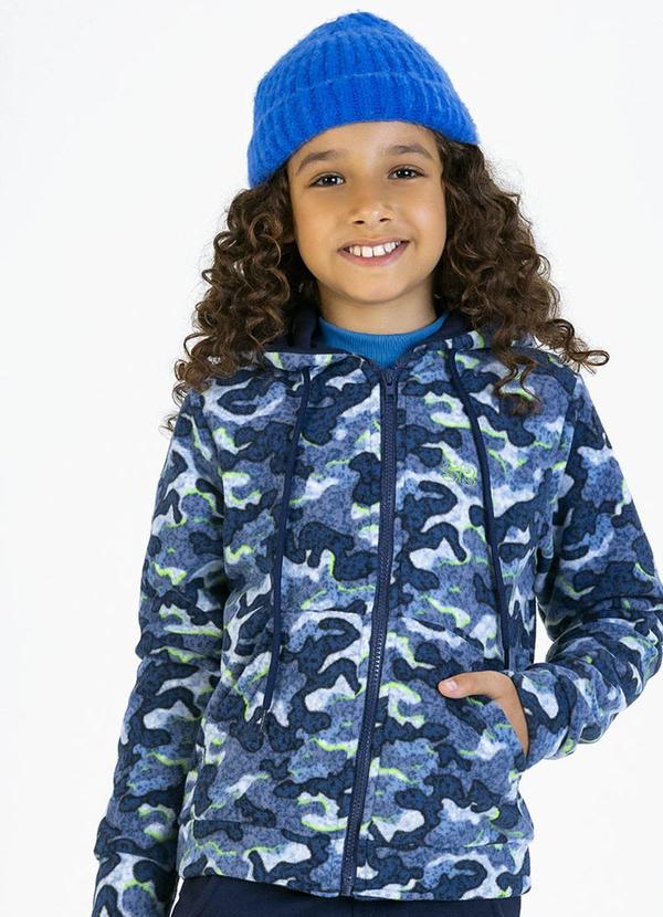 Vista 2 Jaqueta Infantil em Soft Azul Soft Bonni Soft Bonni