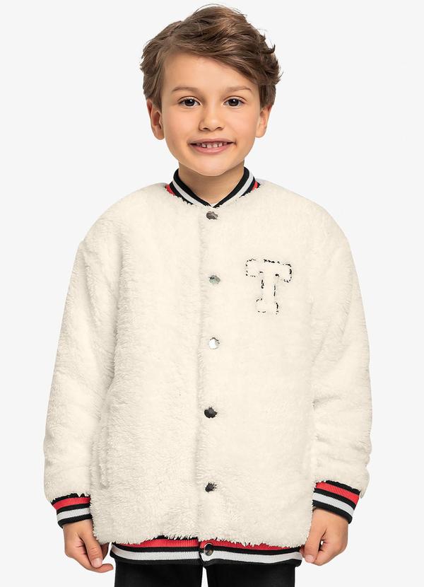 Vista 2 Jaqueta Infantil Masculina Bomber Bege Trick Nick Trick Nick