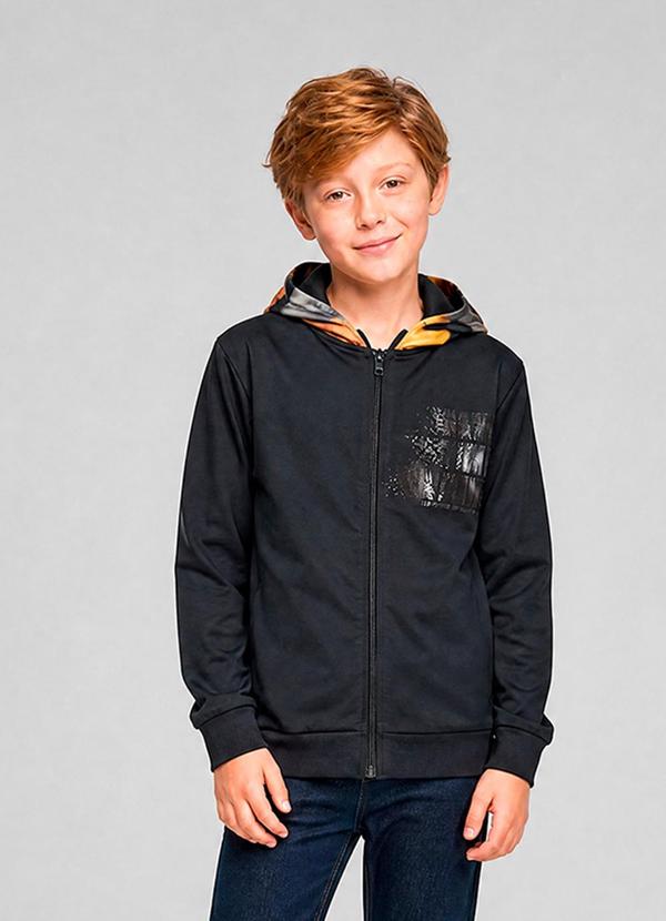 Jaqueta Infantil Menino Am Malha Newtech Preto