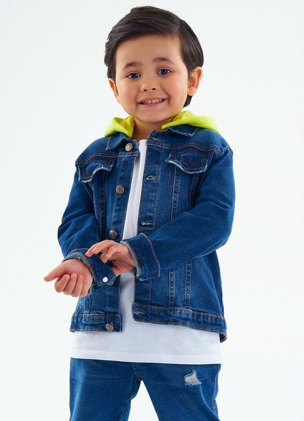 Vista 2 Jaqueta Infantil Menino Jeans Azul Up Baby Up Baby