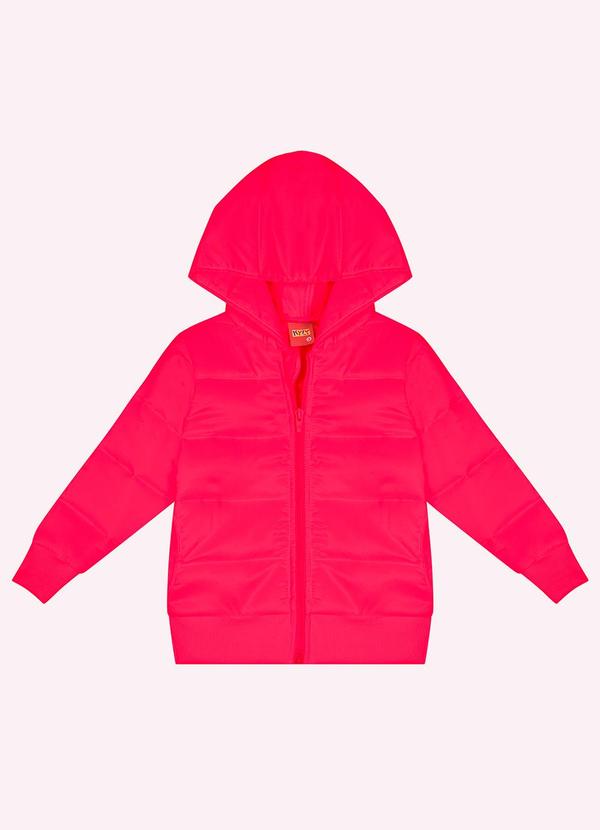 Vista 2 Jaqueta Infantil Unissex Básica Rosa Kyly Kyly