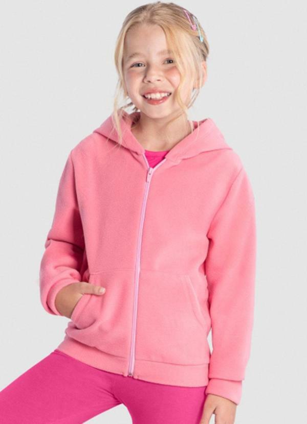 Jaqueta Infantil Unissex Soft Rosa