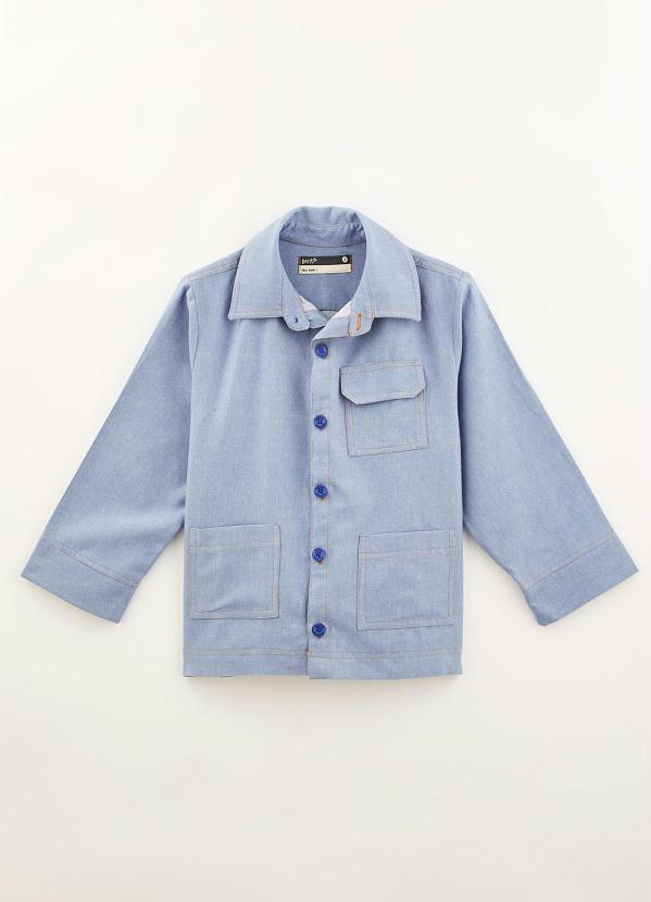 Vista 2 Jaqueta Jeans de Menino Azulzim Azul Bento Bento