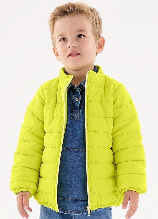 Jaqueta Puffer Unissex Infantil Amarelo