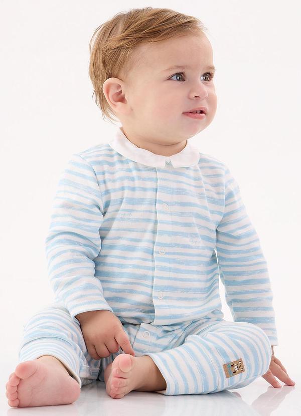 Macacão Comfy para Bebê Menino Azul