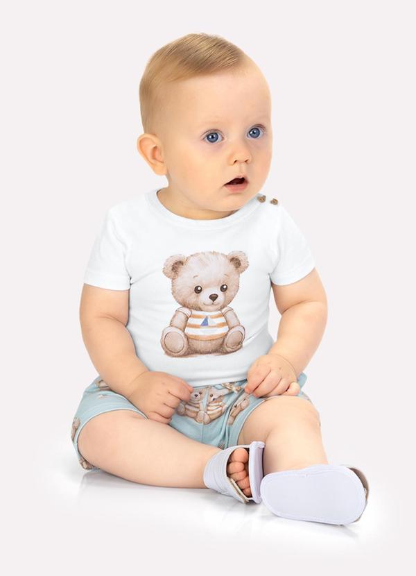 Conjunto Bebê Menino Ursinhos Branco