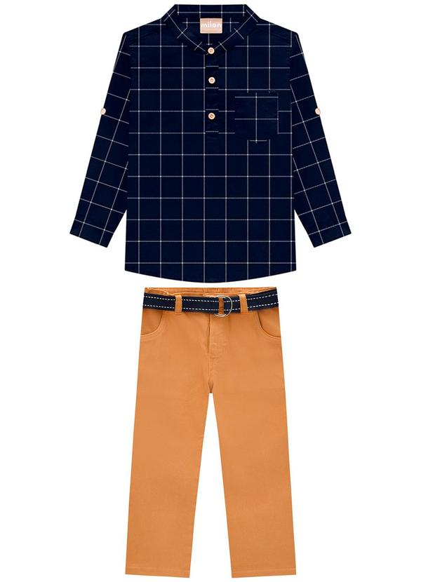 Vista 2 Conjunto Infantil Menino Azul Milon Milon