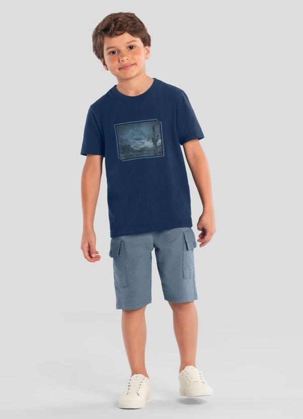 Conjunto Infantil Menino de Cacto Azul