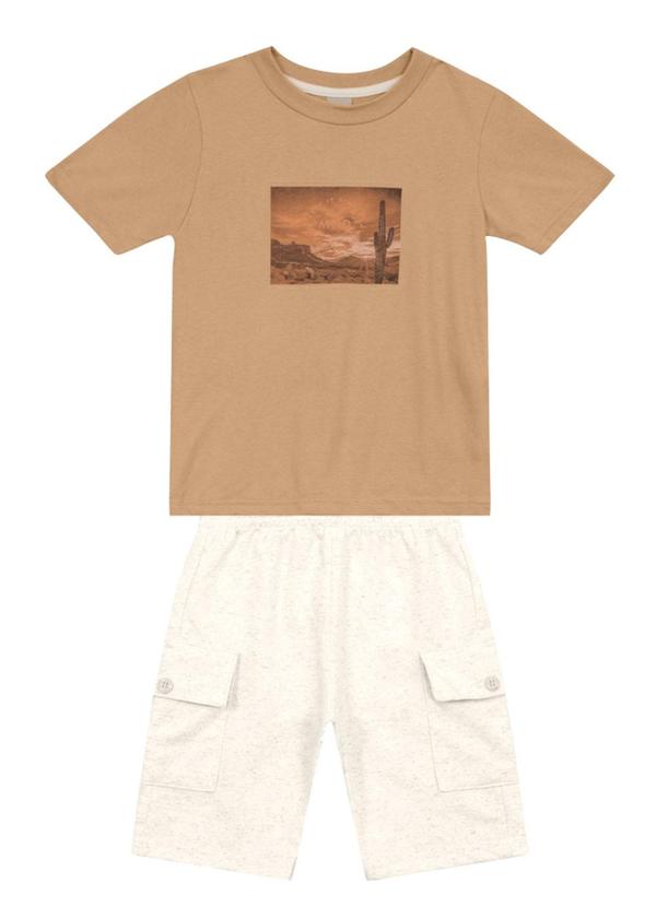 Conjunto Infantil Menino de Cacto Marrom