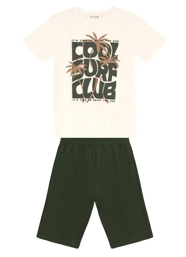 Vista 2 Conjunto Infantil Menino de Surf Bege Brandili Brandili