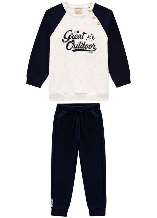Conjunto Infantil Menino Lettering Azul