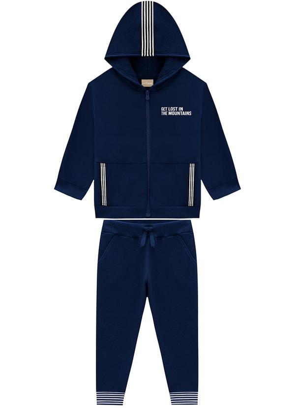 Conjunto Infantil Menino Lettering Azul