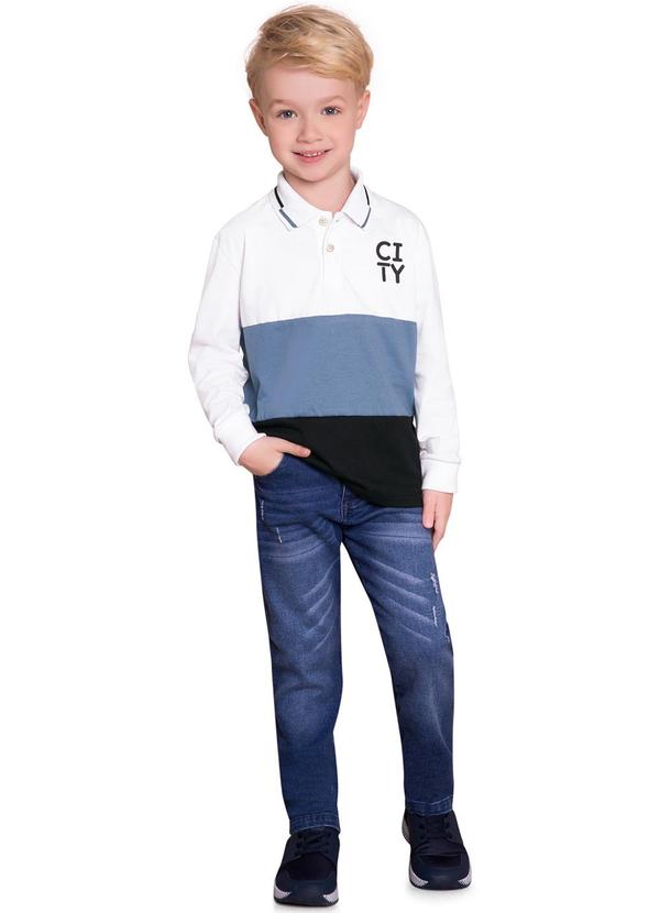 Conjunto Infantil Menino Lettering Branco