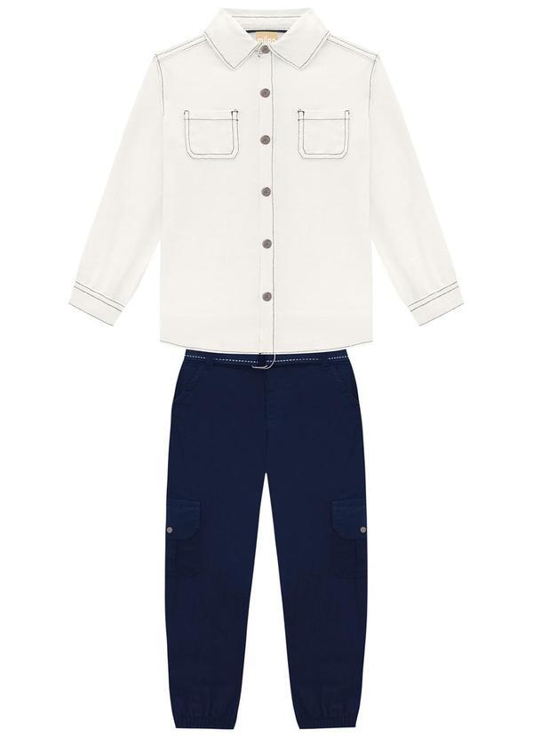 Conjunto Infantil Menino Off White