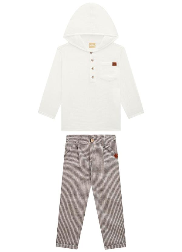 Conjunto Infantil Menino Off White