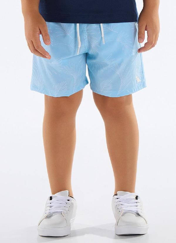 Vista 2 Bermuda Boxer Microfibra Azul Quimby Quimby