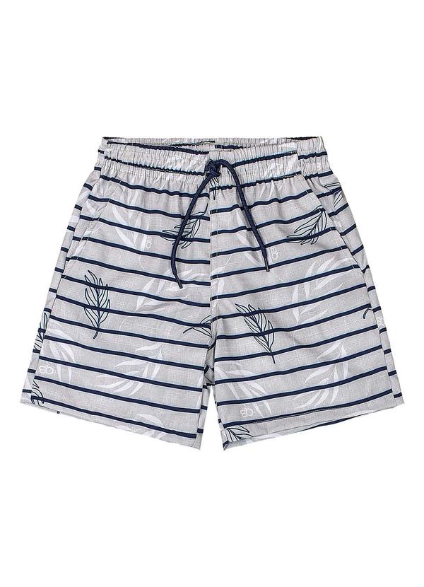 Vista 2 Bermuda Boxer Microfibra Cinza Quimby Quimby