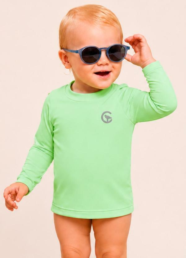 Camiseta Manga Longa Bebê Proteção Solar Uv50+ Sup