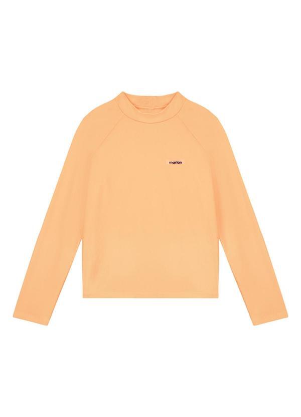 Camiseta Manga Longa Proteção Uv Laranja