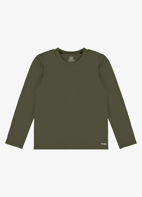Camiseta Proteção Uv Longa Infantil Verde