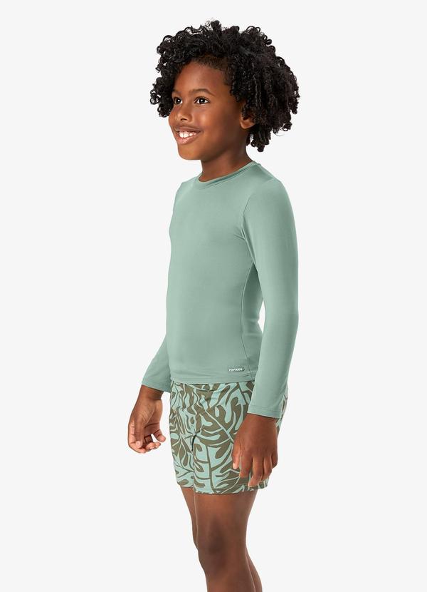 Conjunto Camiseta Manga Longa e Sunga Uv Verde