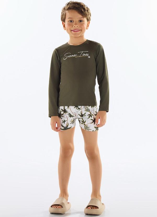 Conjunto de Praia com Fps +50 Verde