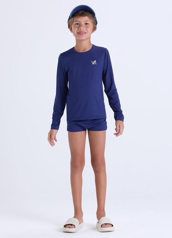Vista 2 Conjunto Infantil Masculino Uv50+ Azul Escuro VIDA COSTEIRA VIDA COSTEIRA