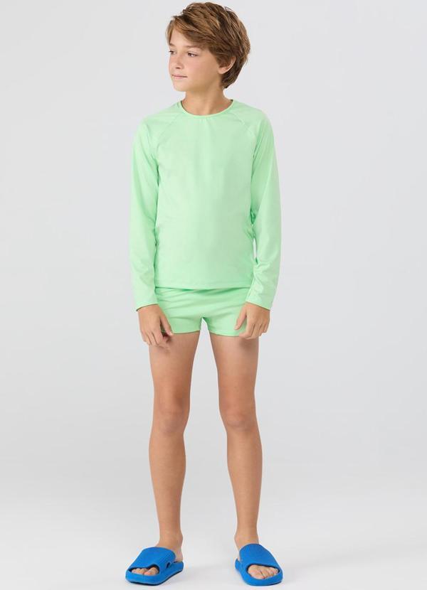 Conjunto Praia Uv50+ Surf Polvo Costas Verde