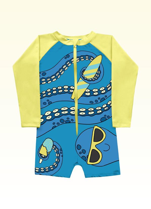 Macacão Moda Praia Amarelo