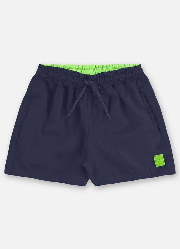 Short Microfibra Infantil Menino Azul