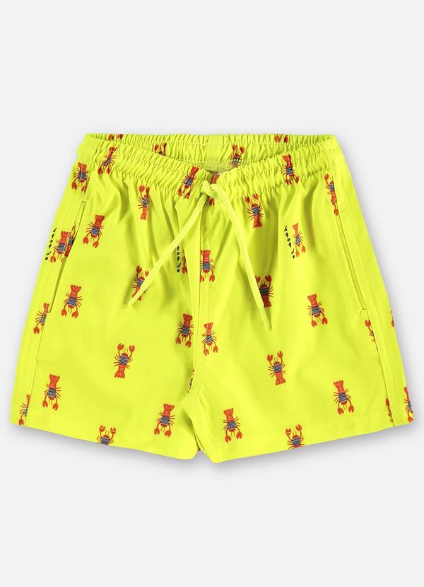 Shorts Infantil Masculino Microfibra Verde