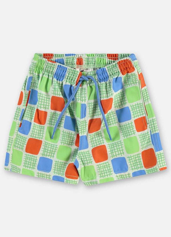Shorts Infantil Masculino Microfibra Verde