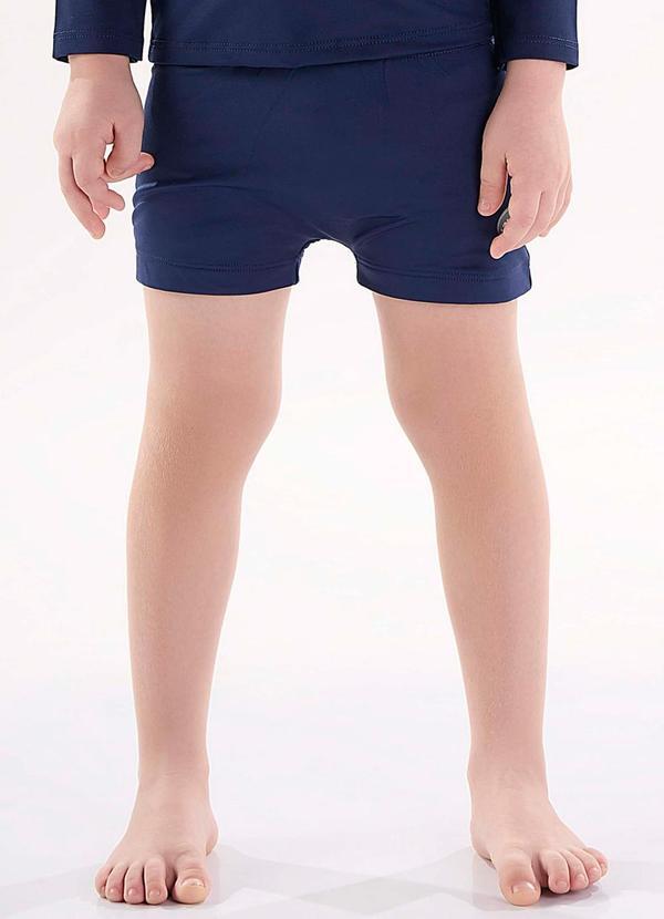 Vista 2 Sunga Boxer Infantil com Fps+50 Azul Up Baby Up Baby