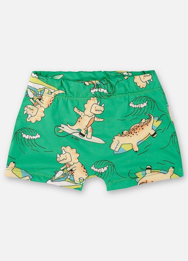 Sunga Boxer Infantil com Fps+50 Verde