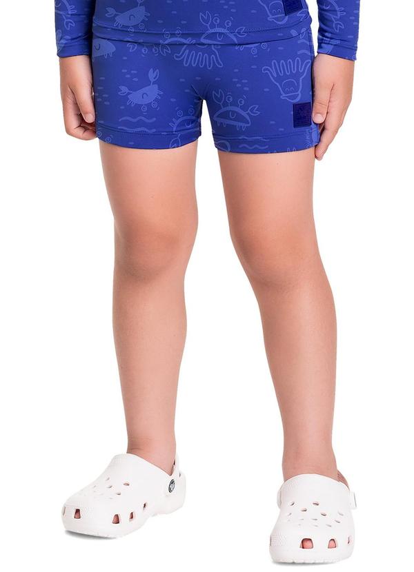 Vista 2 Sunga Boxer Infantil Fps +50 Azul Quimby Quimby