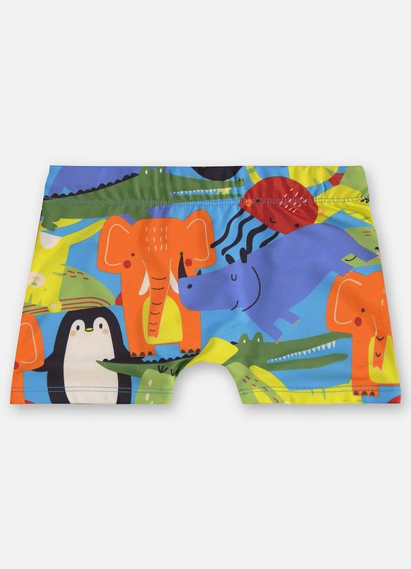Sunga Boxer Infantil Fps +50 Azul