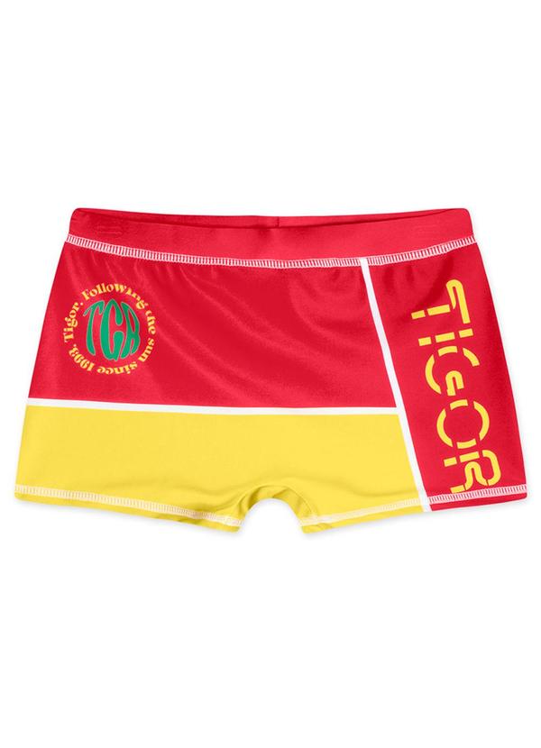 Vista 2 Sunga Boxer Infantil Masculina Tigor Vermelho Marisol Marisol