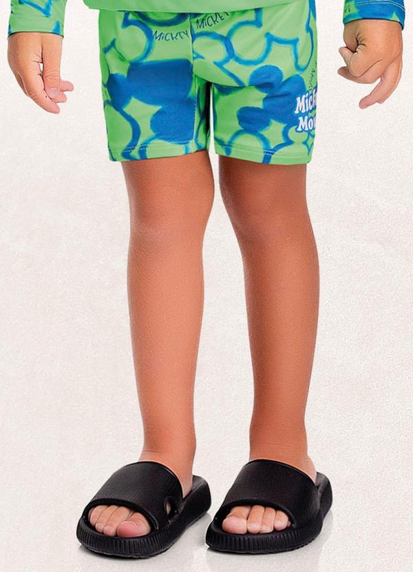 Vista 2 Sunga Boxer Mickey Verde Fakini Kids Fakini Kids