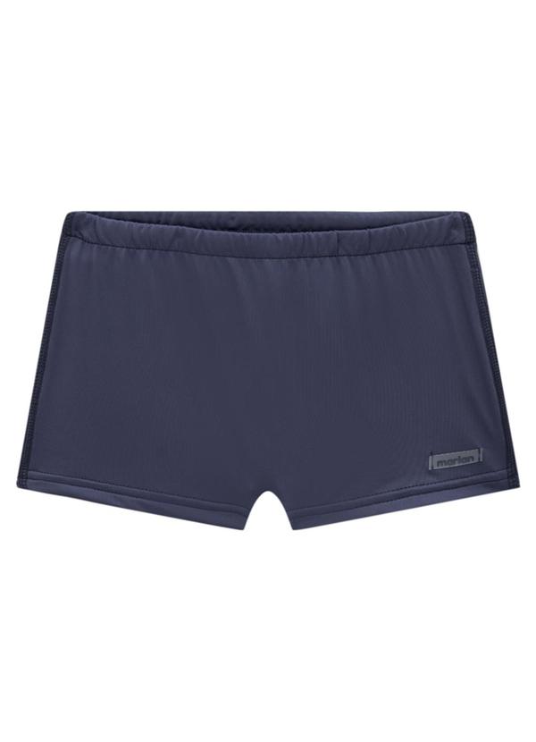 Vista 2 Sunga Menino em Malha Proteção Uv Azul Marlan Marlan