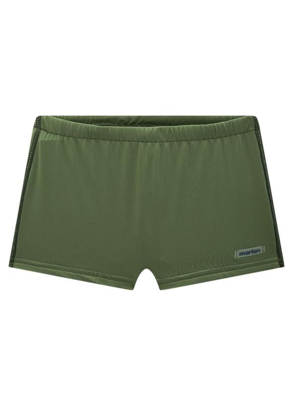 Vista 2 Sunga Menino em Malha Proteção Uv Verde Marlan Marlan