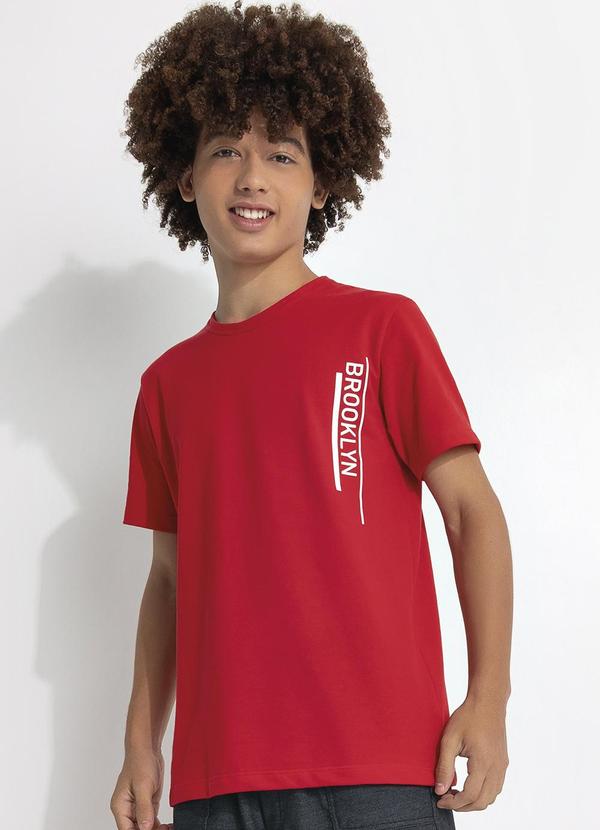 Camiseta Piquet Vermelho