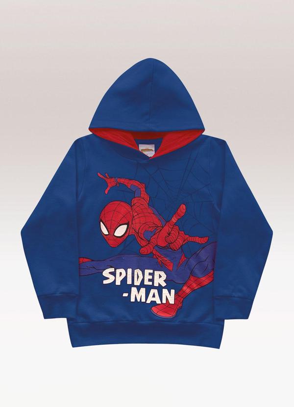 Blusão com Capuz Spider-Man Azul