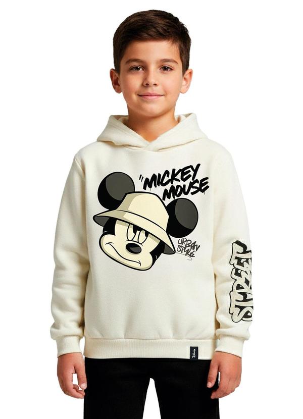 Blusão Flanelado Mickey Mouse® Bege