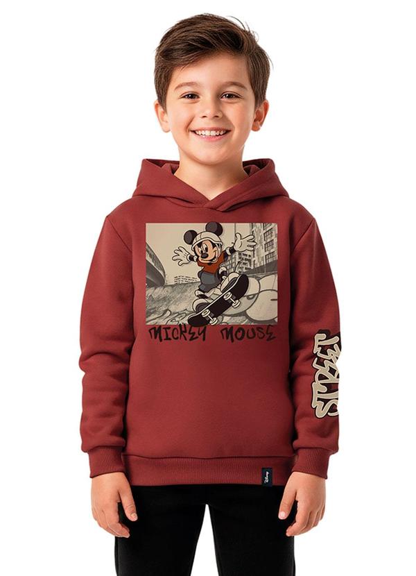 Blusão Flanelado Mickey Mouse® Terracota