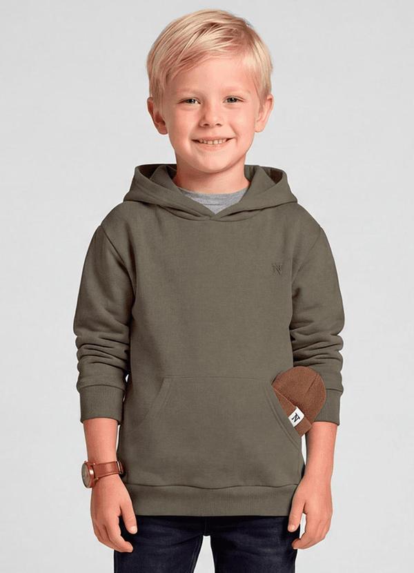 Blusão Infantil com Capuz Verde