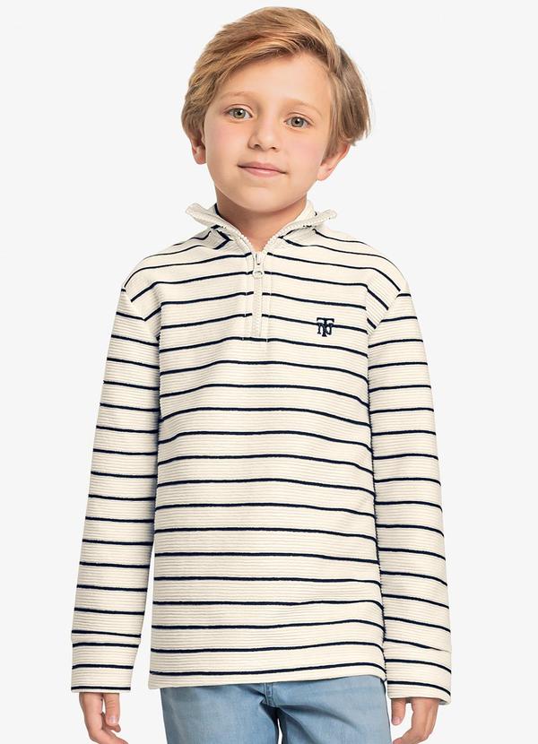 Vista 2 Blusão Infantil Masculino Bege Trick Nick Trick Nick